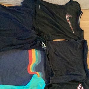 8 T-shirts, 4 Long-Sleeve. Junior sizes, range S-XL, ages 8-13